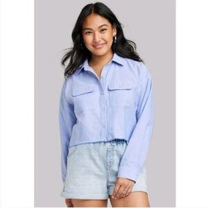 Wild Fable Light Blue Button-Up Shirt